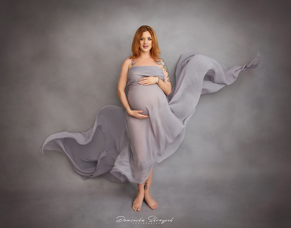 Zwiewne zdjęcia ciążowe, artystyczna fotografia ciążowa