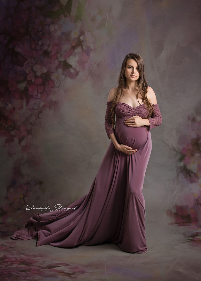Kwiatowa sesja ciążowa, zdjęcia ciążowe warszawa