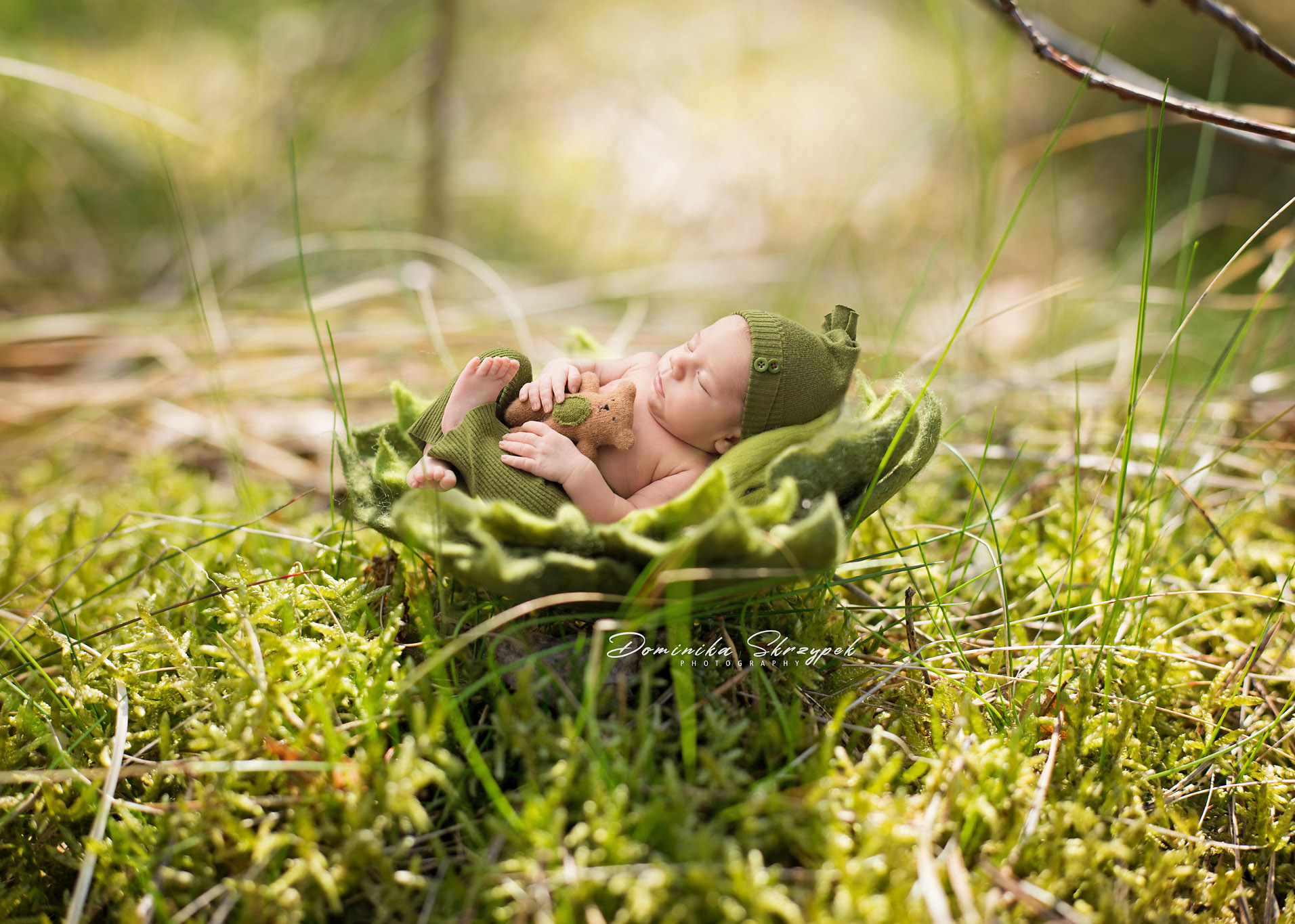 Zdjęcia noworodkowe w naturze, zdjęcia w plenerze warszawa