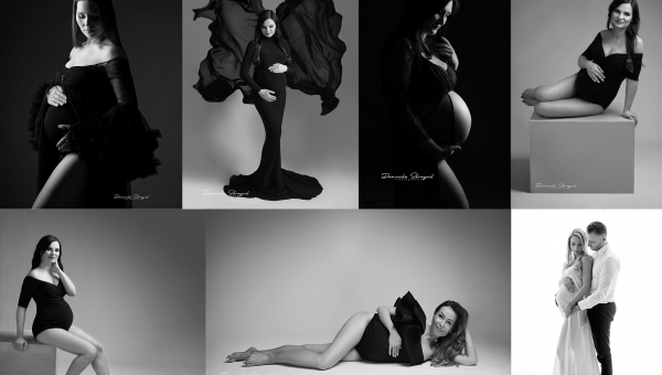 Sesje ciążowe w tonacji Black & White