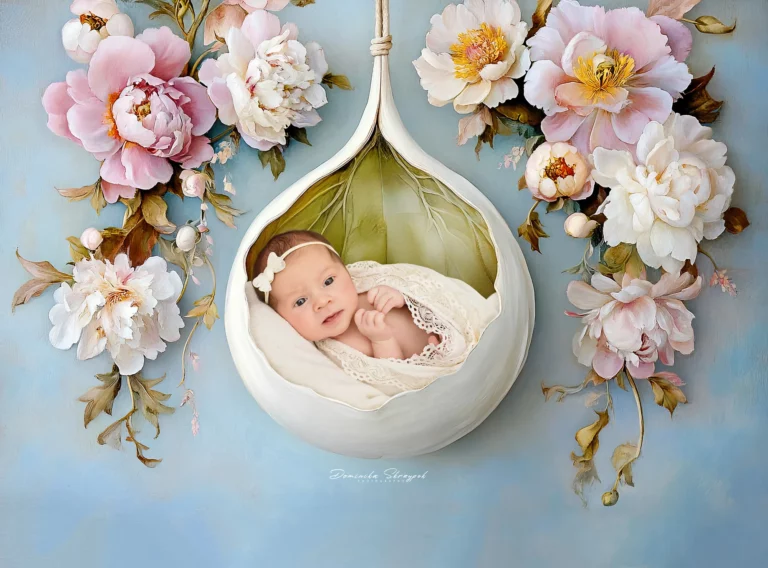 Creative newborn session in Warsaw – photography by Dominika, shot 7.