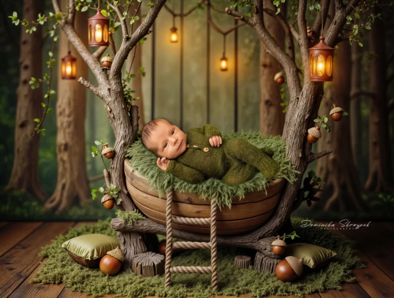 Creative newborn session in Warsaw – photography by Dominika, shot 11.