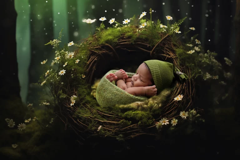 Creative newborn session in Warsaw – photography by Dominika, shot 12.