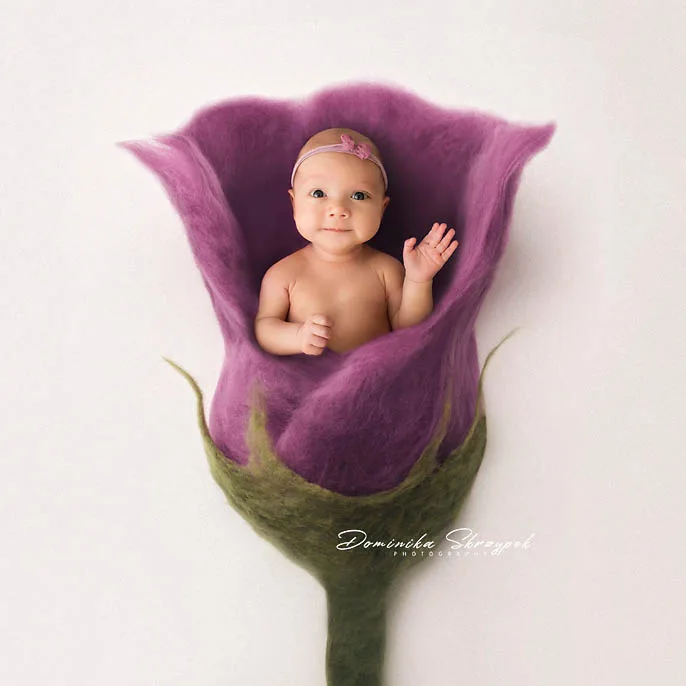 Creative newborn session in Warsaw – photography by Dominika, shot 40.