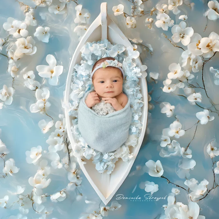 Creative newborn session in Warsaw – photography by Dominika, shot 43.