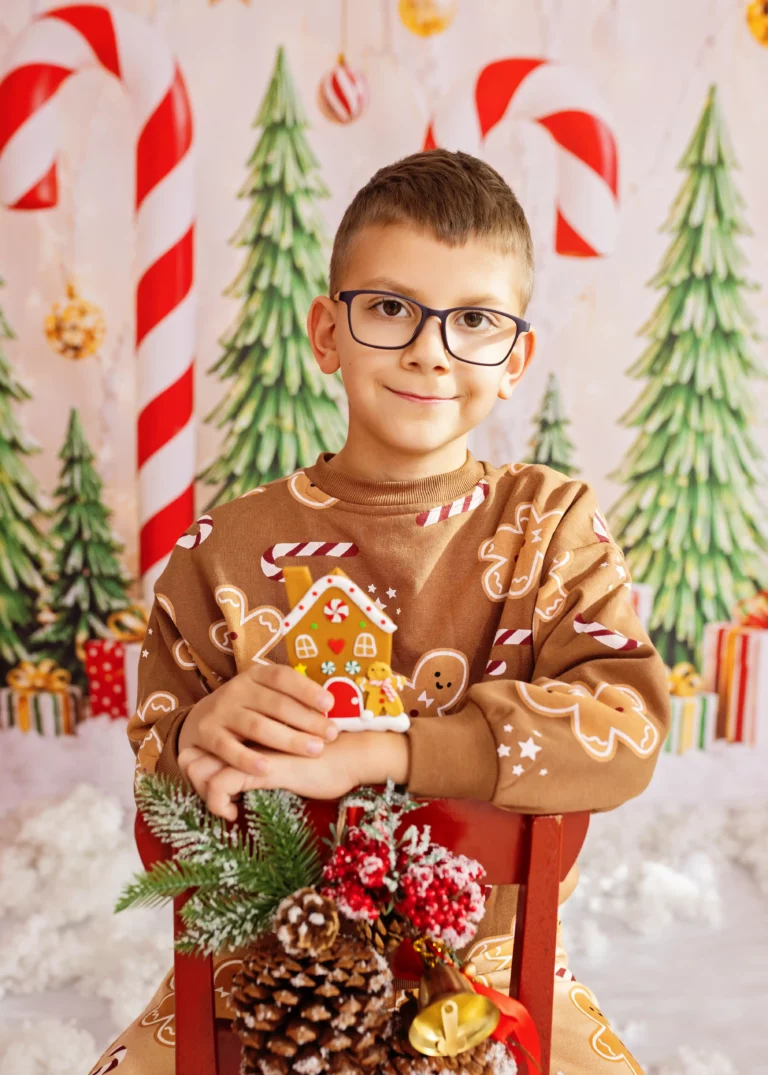 fotografia świąteczna warszawa - portret chłopca
