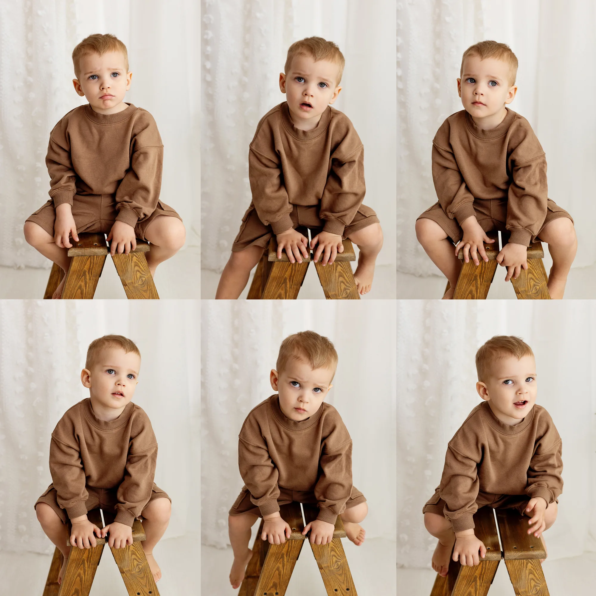 Portrait session — square frame, soft light