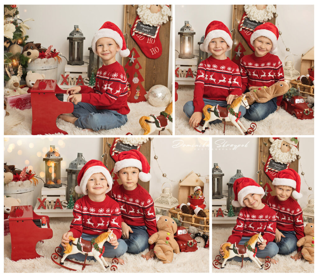 Christmas photo studio for photo sessions