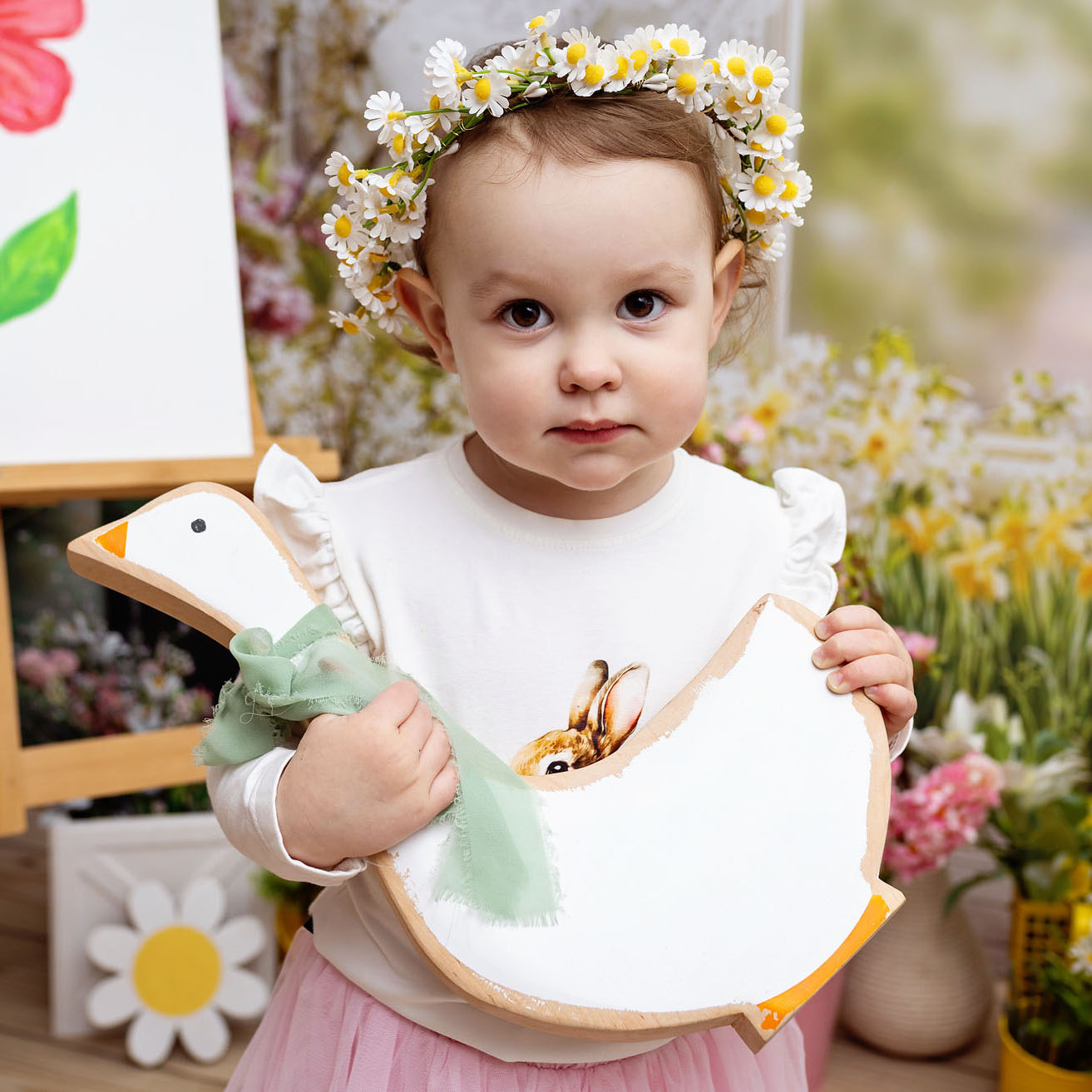 easter preschool photo session warsaw