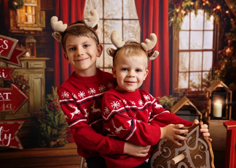 Christmas family photo session, Warsaw