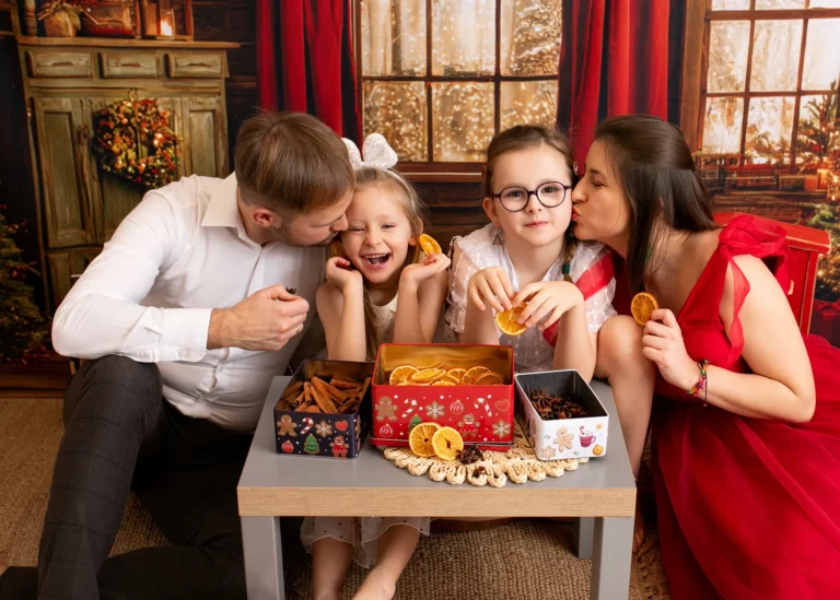 Christmas family photo session, Warsaw
