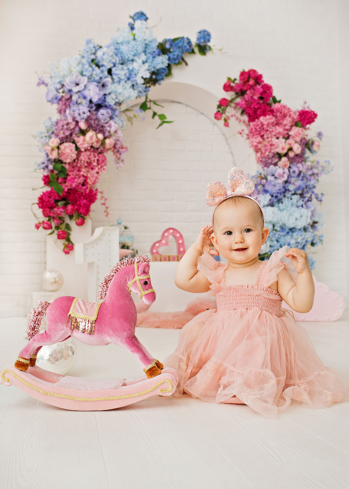 decorations first birthday session Warsaw