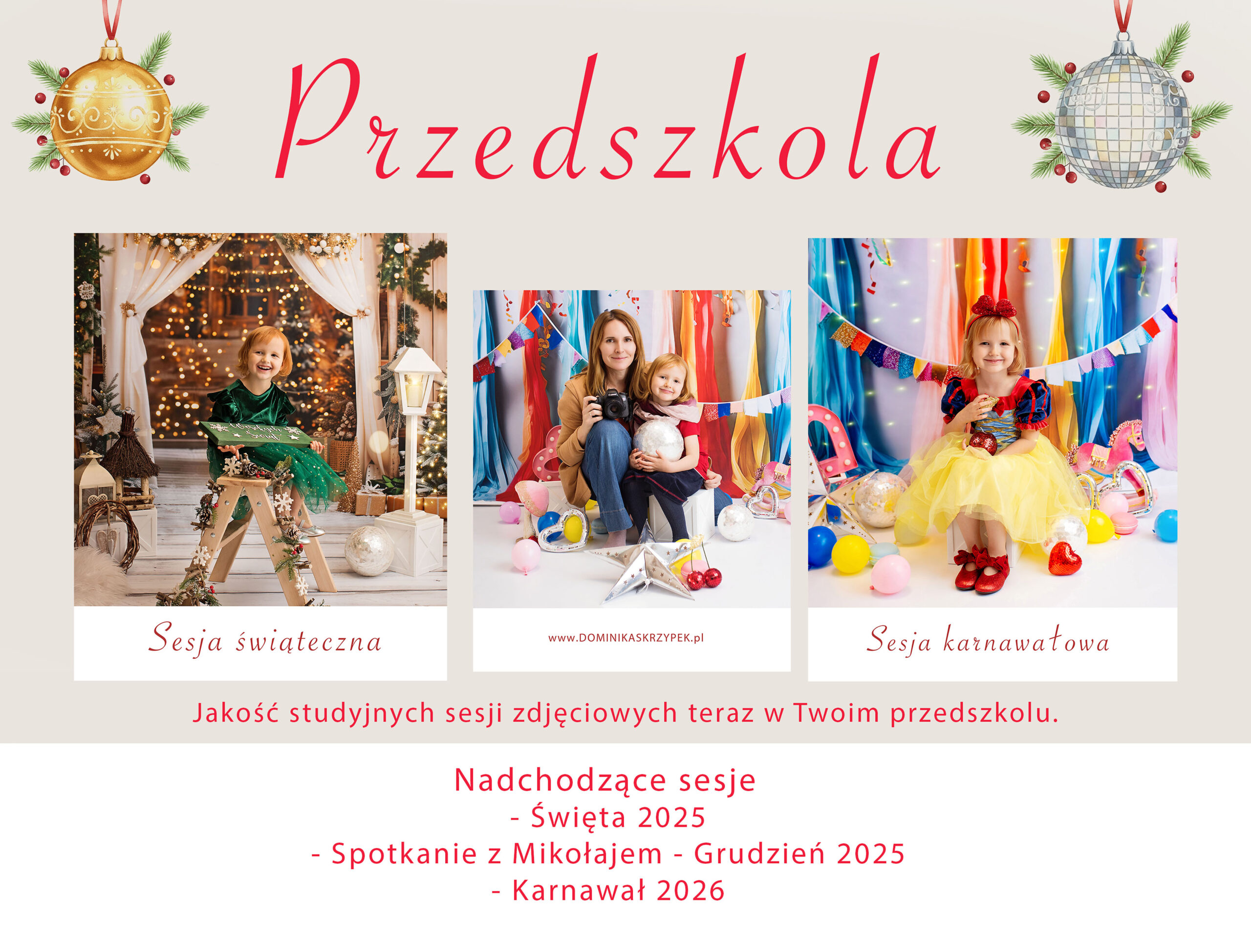 photo session at a preschool in Warsaw
