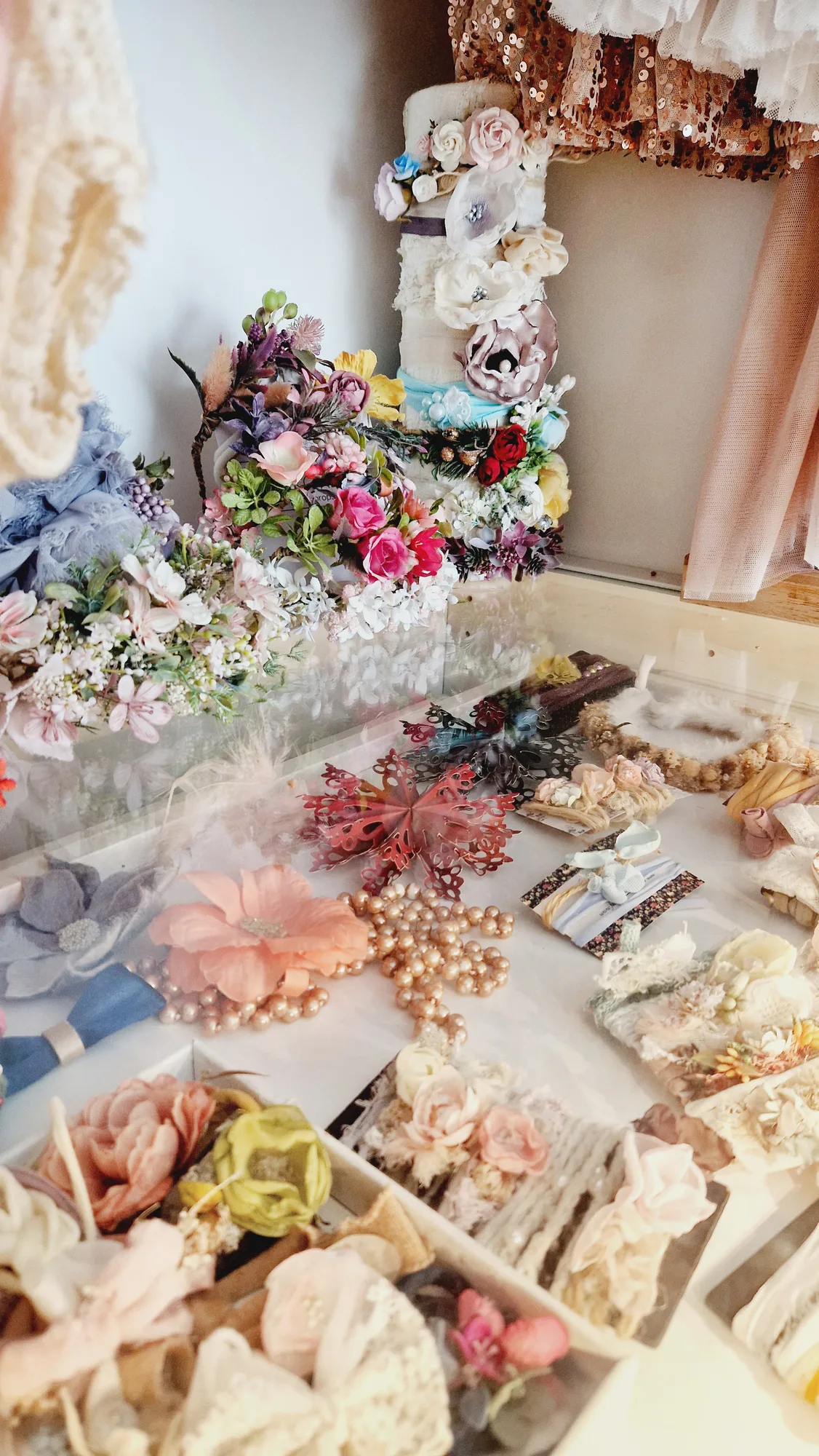 Interior of Dominika Skrzypek’s photo studio in Warsaw — wardrobe and props